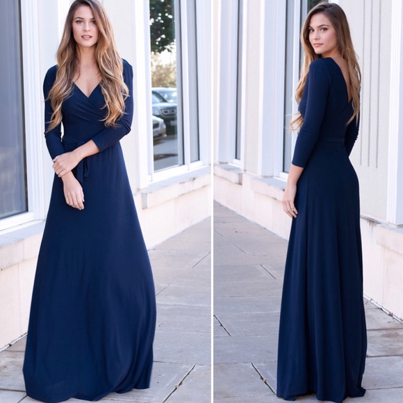 ❗️Last 1! Medium Navy Blue Maxi Dress - Picture 2 of 2